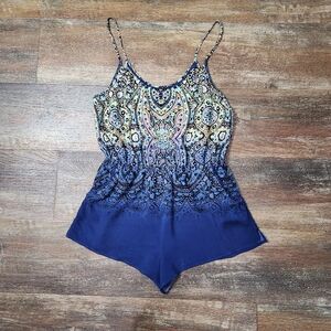 Victoria's Secret Beach Romper Shorts Jumpsuit Womens W/ Pockets Size Small